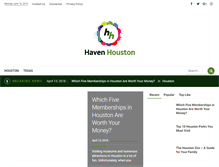 Tablet Screenshot of havenhouston.com